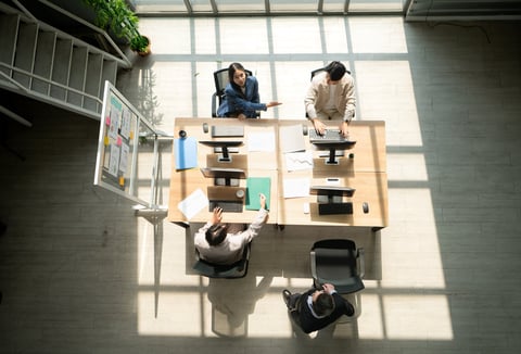 Team collaboration workspace with technology