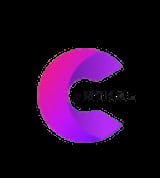 Gradient letter C in magenta and purple with Cortically text on dark background